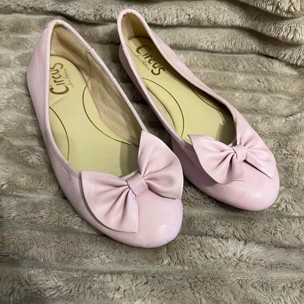 Circus by Sam Edelman Light Pink Bow Flats